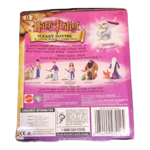 NEW Mattel Magical Mini HARRY POTTER Action Figure Toy w/Hedwig Boxed - Picture 2 of 4